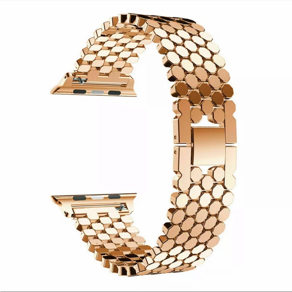 Stainless Steel Rose Gold Apple Watch Band